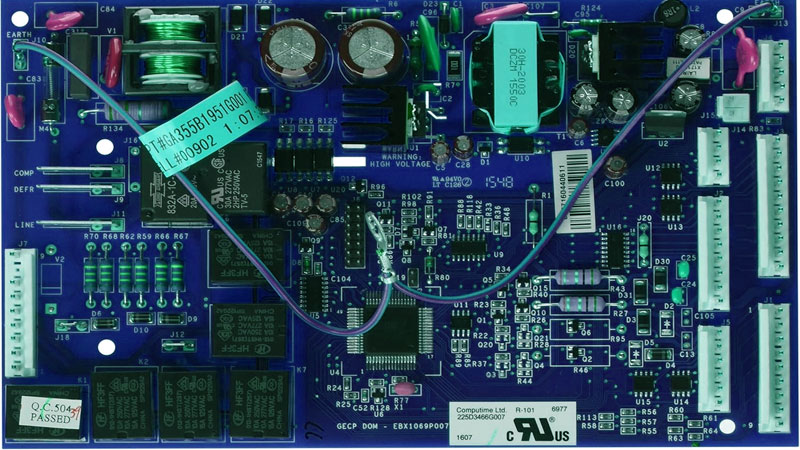 بررسی مدار و قطعات اصلی برد یخچال ساید بای ساید