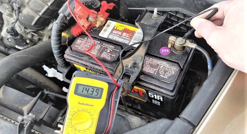 آموزش تست باتری ماشین