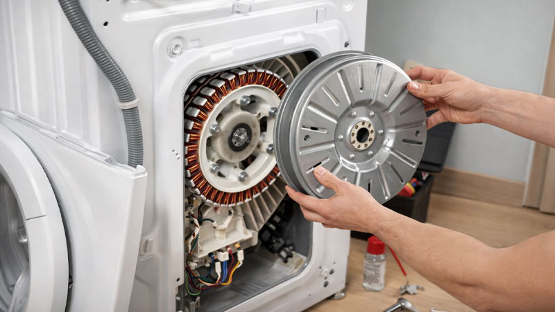 آشنایی با انواع موتورها در ماشین‌های لباسشویی و عملکرد آنها