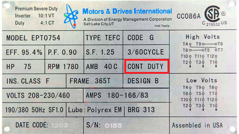 راهنمای خواندن پلاک موتورهای تک‌فاز و سه‌فاز