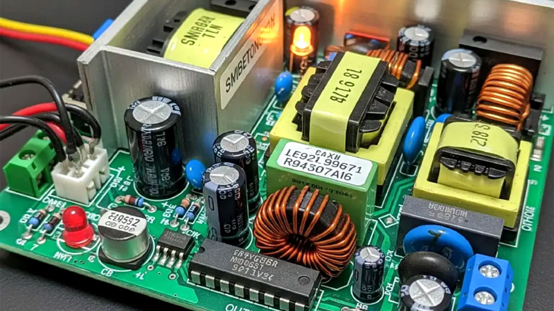 بررسی گام‌به‌گام مدار منبع تغذیه سوئیچینگ