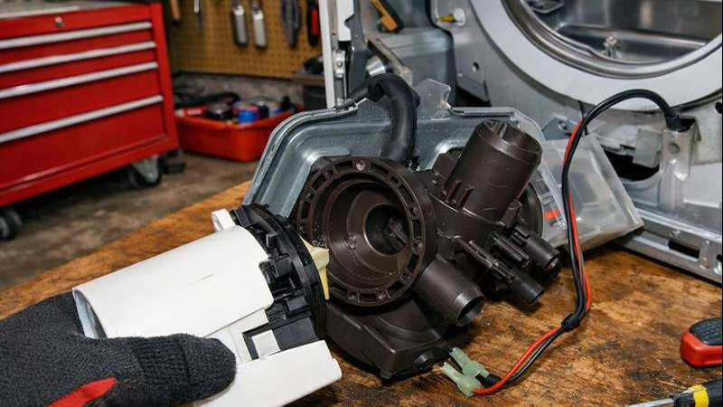 راهنمای تعویض پمپ تخلیه ماشین لباسشویی