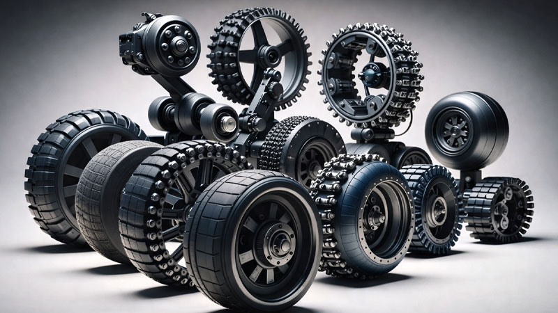 انواع چرخ‌های مورد استفاده در ساخت ربات‌ها